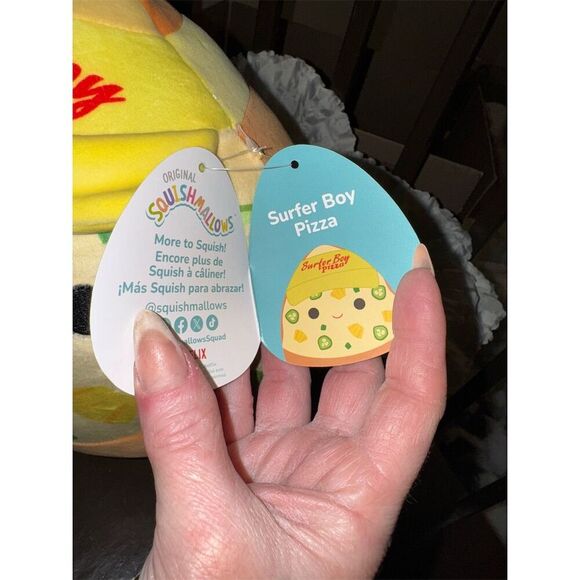 Squishmallows Stranger Things Surfer Boy Pizza Plush Medium 14” - Picture 2 of 5